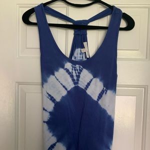 Tie dye racer back tank
